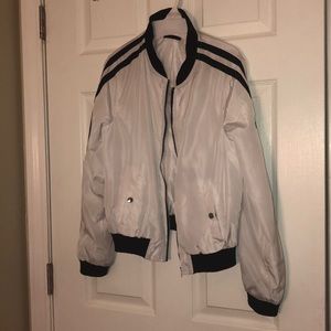 White Windbreaker Jacket